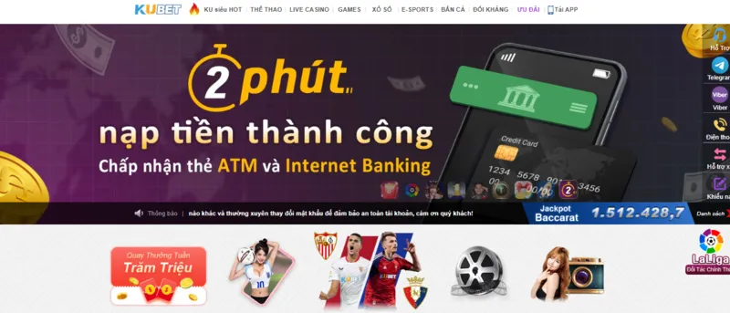 Thời giao dịch nạp rút tiền được người chơi đánh giá cao